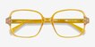 Poplar Clear Yellow PlasticEyeglass Frames from EyeBuyDirect, Closed View