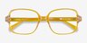 Poplar Clear Yellow Eco-friendlyEyeglass Frames from EyeBuyDirect, Closed View