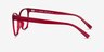 Almond Clear Red PlasticEyeglass Frames from EyeBuyDirect, Side View