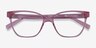 Almond Clear Pink PlasticEyeglass Frames from EyeBuyDirect, Closed View