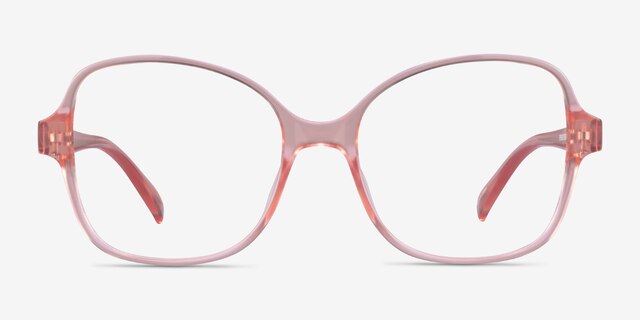 Arolla Clear Nude PlastiqueMontures de lunettes de vue d'EyeBuyDirect, Vue de Face