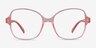 Arolla Clear Nude PlastiqueMontures de lunettes de vue d'EyeBuyDirect, Vue de Face