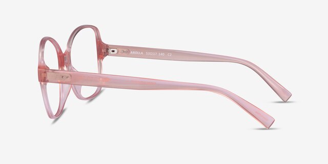 Arolla Clear Nude PlastiqueMontures de lunettes de vue d'EyeBuyDirect, Vue de Côté