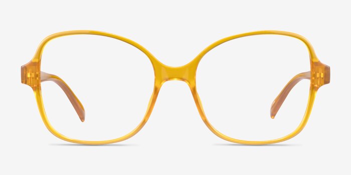 Arolla Clear Yellow Eco-friendly Eyeglass Frames from EyeBuyDirect