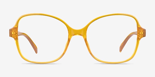 Arolla Clear Yellow Plastic Eyeglass Frames