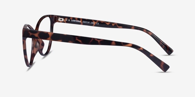 Lantana Tortoise PlasticEyeglass Frames from EyeBuyDirect, Side View