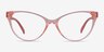 Lantana Clear Nude PlasticEyeglass Frames from EyeBuyDirect, Front View