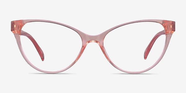 Lantana Clear Nude Plastic Eyeglass Frames