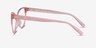 Lantana Clear Nude PlasticEyeglass Frames from EyeBuyDirect, Side View