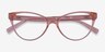 Lantana Clear Nude PlasticEyeglass Frames from EyeBuyDirect, Closed View