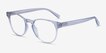 Osier Clear PlasticEyeglass Frames from EyeBuyDirect, Angle View