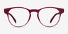 Osier Matte Red PlasticEyeglass Frames from EyeBuyDirect, Front View