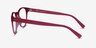 Osier Matte Red PlasticEyeglass Frames from EyeBuyDirect, Side View