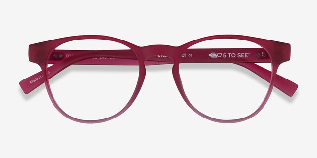 Osier Matte Red PlasticEyeglass Frames from EyeBuyDirect, Closed View