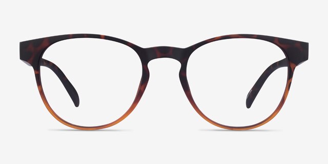 Osier Matte Tortoise Brown PlasticEyeglass Frames from EyeBuyDirect, Front View