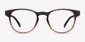 Osier Matte Tortoise Brown PlasticEyeglass Frames from EyeBuyDirect, Front View
