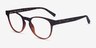 Osier Matte Tortoise Brown PlasticEyeglass Frames from EyeBuyDirect, Angle View