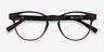 Osier Matte Tortoise Brown PlasticEyeglass Frames from EyeBuyDirect, Closed View