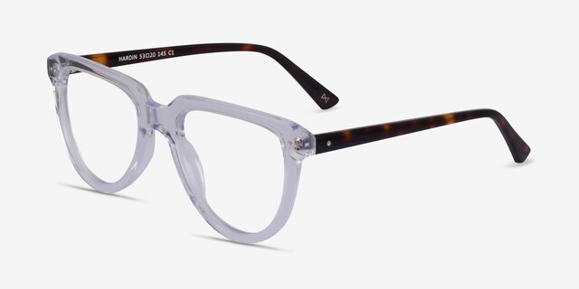 Hardin Clear Tortoise AcetateEyeglass Frames from EyeBuyDirect, Angle View