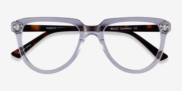 Hardin Clear Tortoise AcetateEyeglass Frames from EyeBuyDirect, Closed View