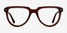 Hardin Clear Brown AcetateEyeglass Frames from EyeBuyDirect, Front View