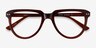 Hardin Clear Brown AcetateEyeglass Frames from EyeBuyDirect, Closed View