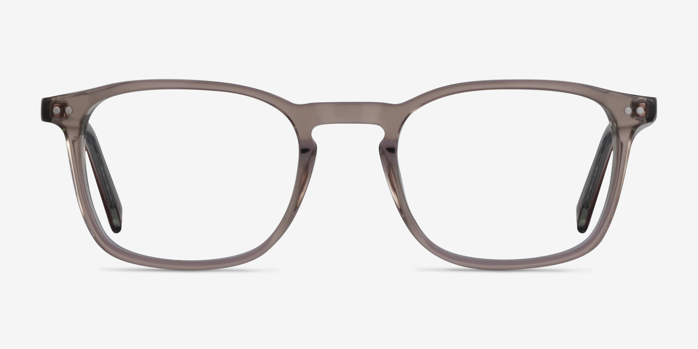 Holley Rectangle Clear Brown Full Rim Eyeglasses Eyebuydirect Canada
