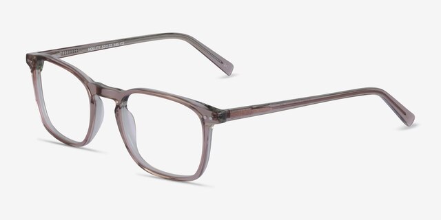 Holley Clear Brown AcetateEyeglass Frames from EyeBuyDirect, Angle View