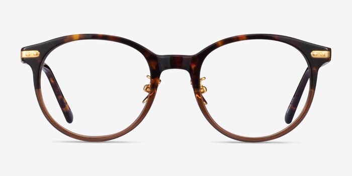 Dotti Tortoise Gold Acetate Eyeglass Frames from EyeBuyDirect