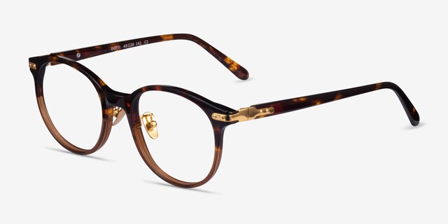 Dotti Tortoise Gold AcetateEyeglass Frames from EyeBuyDirect, Angle View