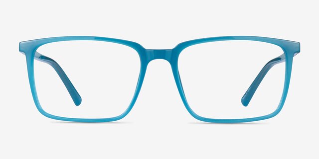 Candescent Blue PlasticEyeglass Frames from EyeBuyDirect, Front View