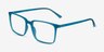 Candescent Blue PlasticEyeglass Frames from EyeBuyDirect, Angle View