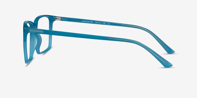 Candescent Blue PlasticEyeglass Frames from EyeBuyDirect, Side View