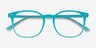 Skyglow Aqua PlasticEyeglass Frames from EyeBuyDirect, Closed View