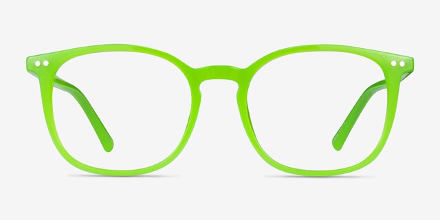 Skyglow Green PlasticEyeglass Frames from EyeBuyDirect, Front View