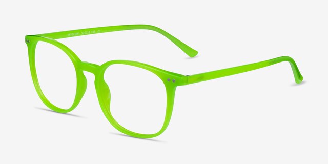Skyglow Green PlasticEyeglass Frames from EyeBuyDirect, Angle View