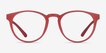 Moonlight Matte Red PlasticEyeglass Frames from EyeBuyDirect, Front View