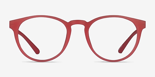 Moonlight Matte Red Plastic Eyeglass Frames