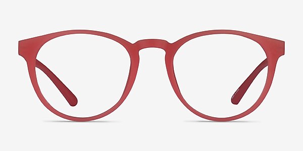 Moonlight Matte Red Plastic Eyeglass Frames