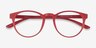 Moonlight Matte Red PlasticEyeglass Frames from EyeBuyDirect, Closed View