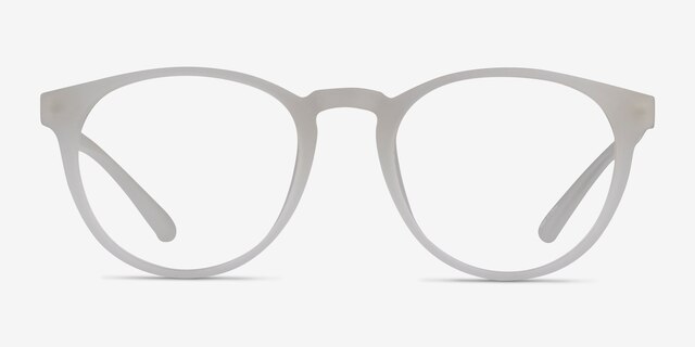 Moonlight Matte Clear PlasticEyeglass Frames from EyeBuyDirect, Front View