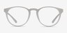 Moonlight Matte Clear PlasticEyeglass Frames from EyeBuyDirect, Front View