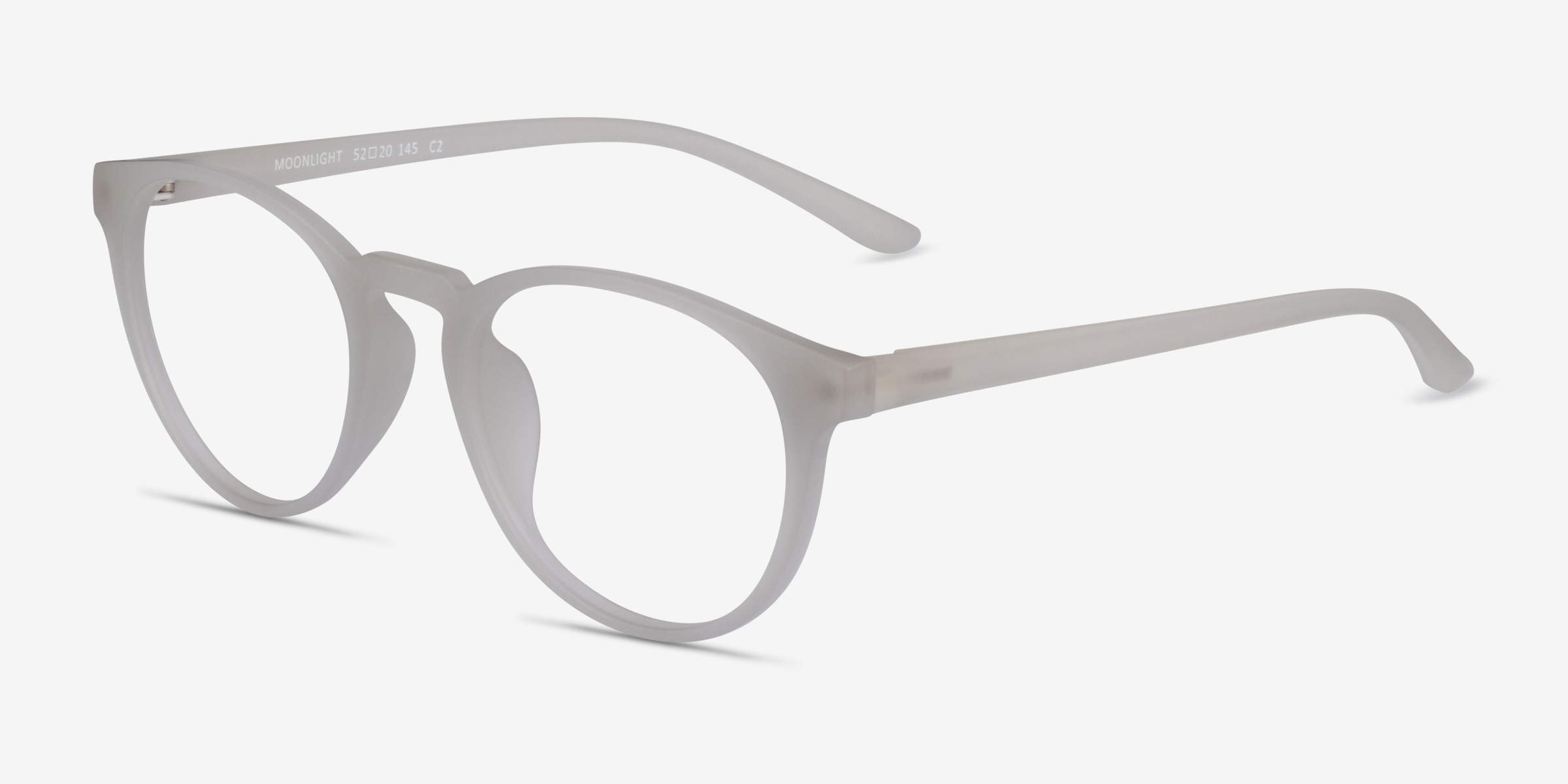 Moonlight Round Matte Clear Full Rim Eyeglasses Eyebuydirect 2212