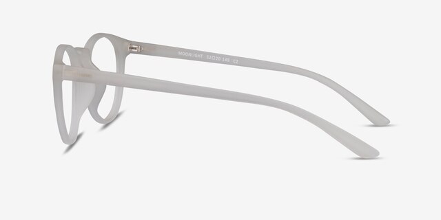 Moonlight Matte Clear PlasticEyeglass Frames from EyeBuyDirect, Side View