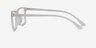 Lyra Matte Clear PlasticEyeglass Frames from EyeBuyDirect, Side View
