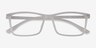 Lyra Matte Clear PlasticEyeglass Frames from EyeBuyDirect, Closed View