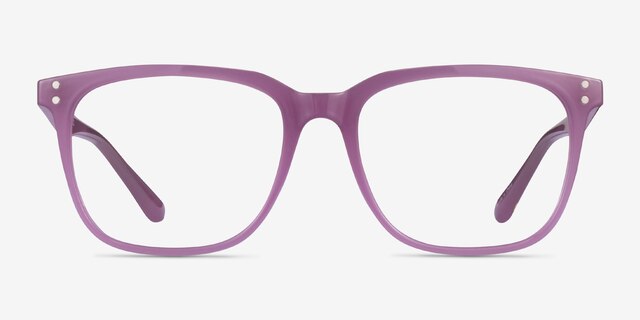 Lunar Gaze Purple PlasticEyeglass Frames from EyeBuyDirect, Front View