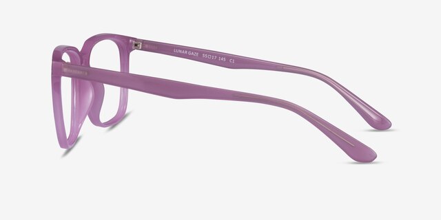 Lunar Gaze Purple PlasticEyeglass Frames from EyeBuyDirect, Side View