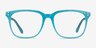 Lunar Gaze Bleu PlastiqueMontures de lunettes de vue d'EyeBuyDirect, Vue de Face