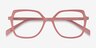 Lunette Matte Pink PlasticEyeglass Frames from EyeBuyDirect, Closed View